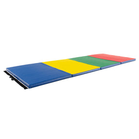 Folding Gymnastics Tumbling Mat Multi-color - 4' x 10' x 2
