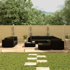 Outdoor Furniture Lounge Set - Black