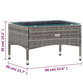 Outdoor Furniture Lounger Set - Gray