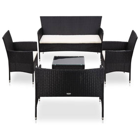Outdoor Furniture Lounger Set - Black
