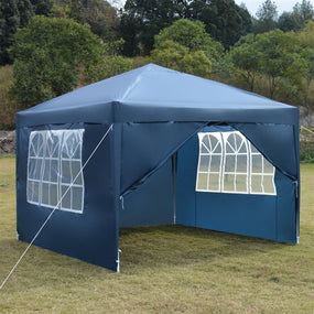 10'x10' EZ Pop Up Tent with Walls - Blue