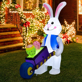 4' Christmas Decor Inflatable Easter Rabbit
