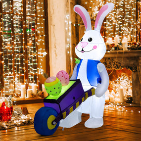 4' Christmas Decor Inflatable Easter Rabbit