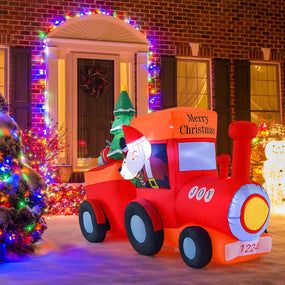 Christmas Decor Inflatable Santa Claus with Lights - 9'