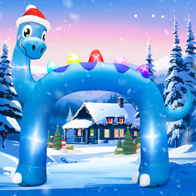 12' Christmas Inflatables Dinosaur