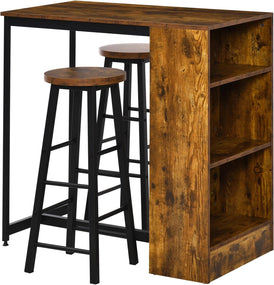 Dining Bar Table Set with Bar Stools