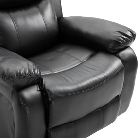 Recliner Massage Chair with Remote Control - Black