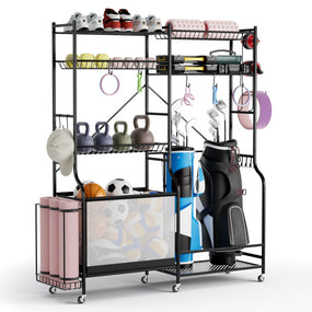 Garage Storage Organizer for Fitness Equipment