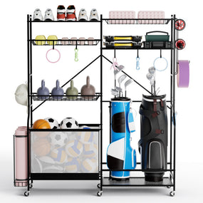 Garage Storage Organizer for Fitness Equipment