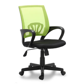 Desk Office Chair Swivel Stool Adjustable Seat - Black/Green