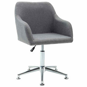 Dining Fabric Chair with Armrest - 1 pc L Gray