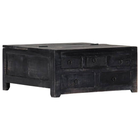 Wooden Coffee Table with Drawers 26