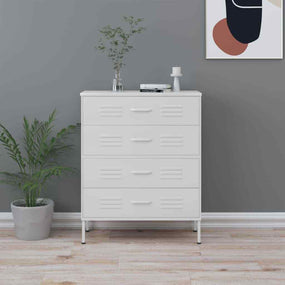Sideboard Chest Storage Cabinet 31 inch White
