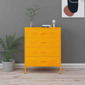 Sideboard Chest Storage Cabinet 31 inch M Yellow