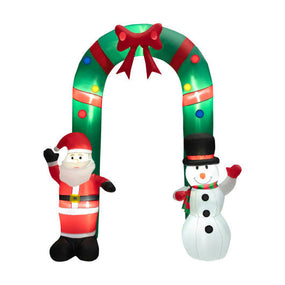 8' Christmas Decor Archway with Santa Claus