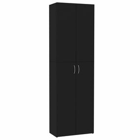 Office Chipboard File Cabinet - Black