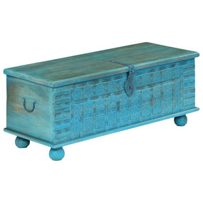 Wooden Storage Chest 39" SMW - Blue