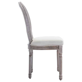 Fabric Dining Chairs - 4 pc Cream