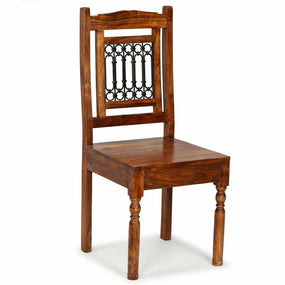 Wooden Dining Chairs - 4 pc Brown