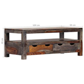 Living Room Coffee Table 39" Wood SSW - Gray