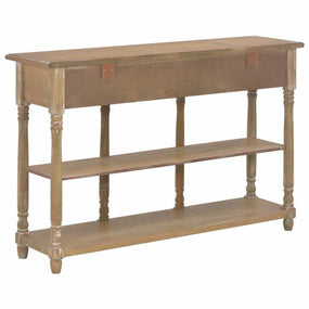 Rustic Accent Hallway Console Table with Drawers and Shelves 47"