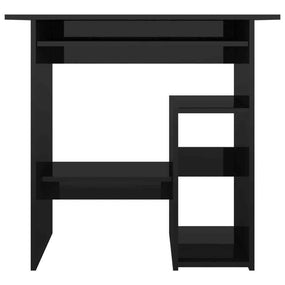 Contemporary Home Desk High Gloss 32" - Black