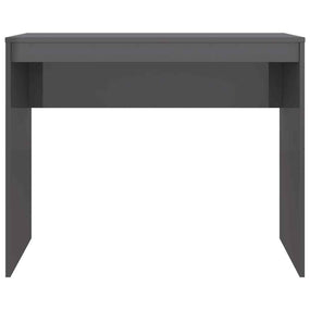 Contemporary Home Desk High Gloss 35" - Gray